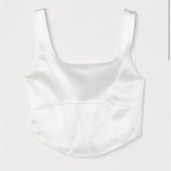 H&M corset bustier satin top - Picture 2 of 7